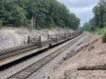 Partially unloaded CWR train